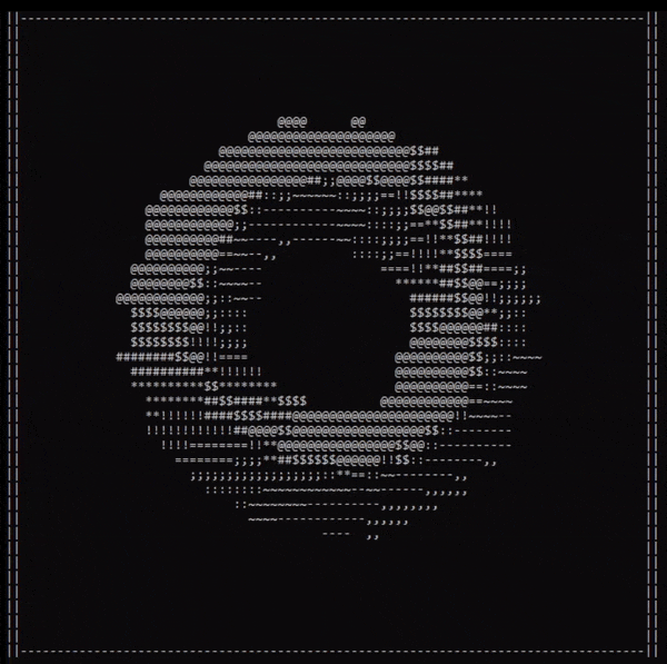 Donut made of code in C++